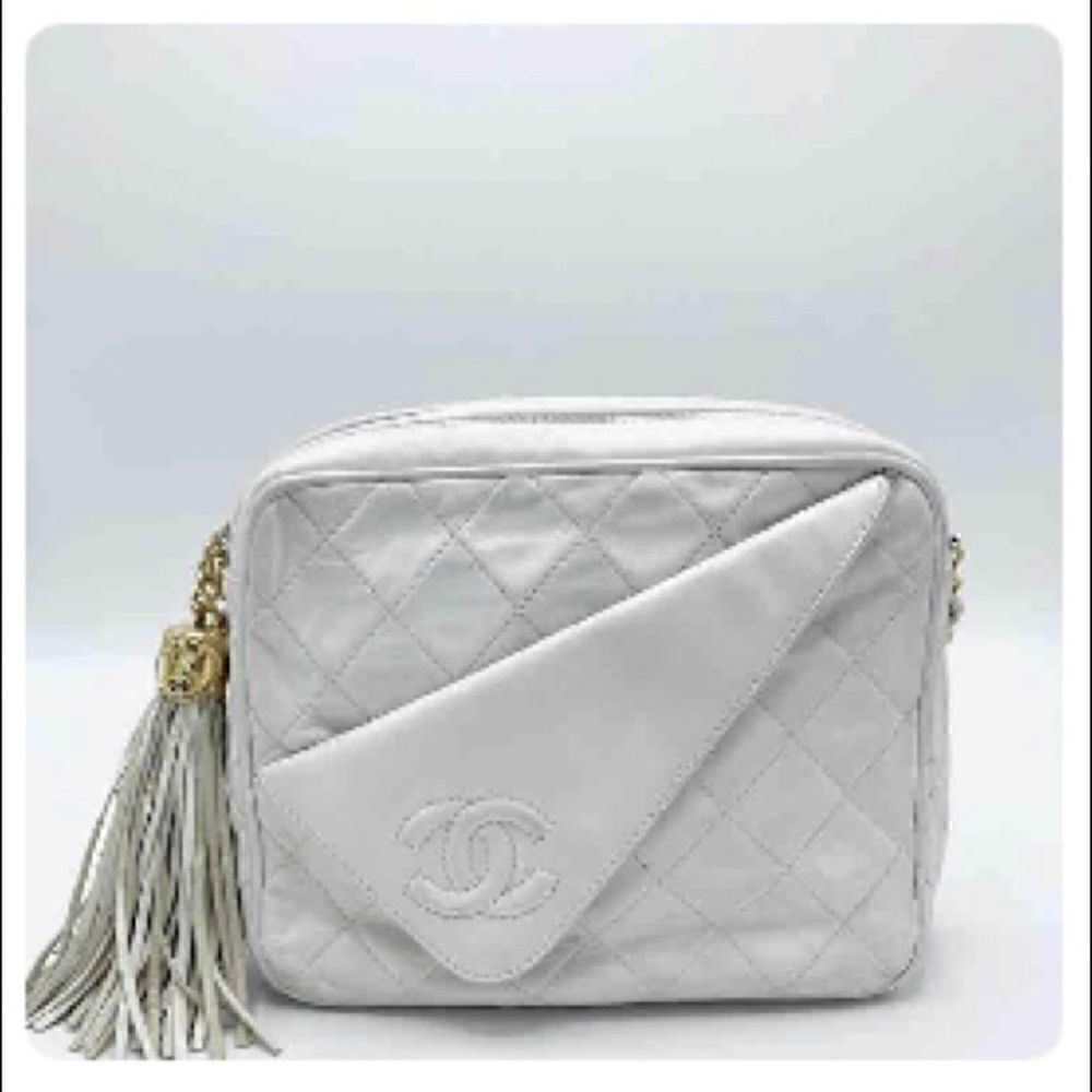 Chanel White Ivory Camera Bag Crossbody - Picture 3 of 13